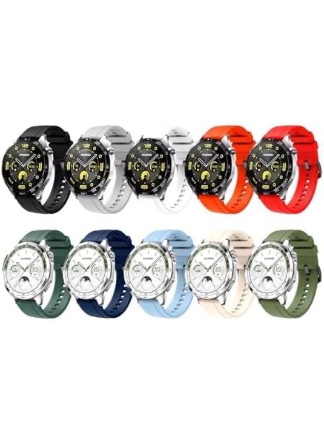 فكرة حزام سيليكون 22 مم لساعة  Watch GT4 46 مم | GT5 Pro | GT5 46 مم | GT3 | GT2 | GT2 Pro | Watch 4/4 Pro | Watch 3/3 Pro | GT3 Pro | GT Runner - Image 4